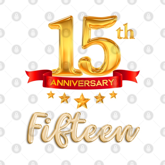 Letter Number 15 fifteen birthday by khider