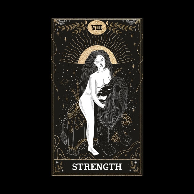 Strength Tarot Card by moonlobster