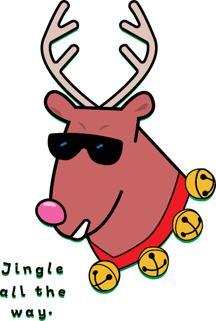 Reindeer Jingle Kids T-Shirt by Sanford Studio