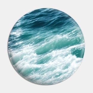 Tuquoise Blue Ocean Waves Pin