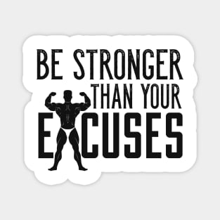 Bodybuilding Saying Motivation Workout Gym Fitness Magnet