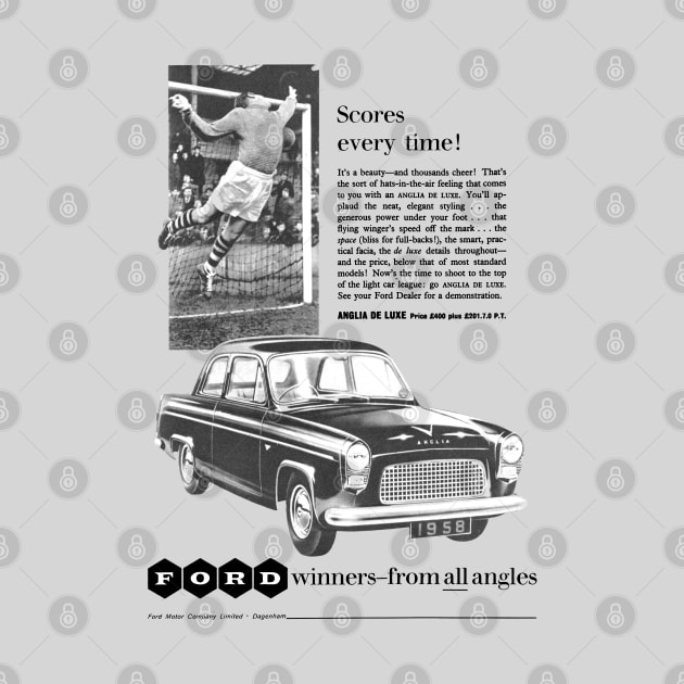 FORD ANGLIA DE LUXE - advert by Throwback Motors