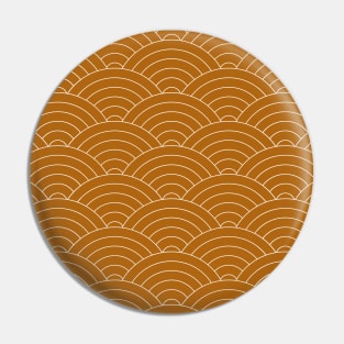 Waves (Golden Brown) Pin