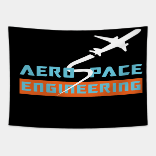 Aerospace engineering design airplane text and image Tapestry