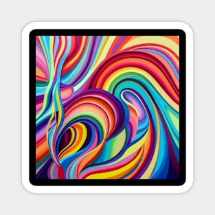 Vivid Abstractions Magnet