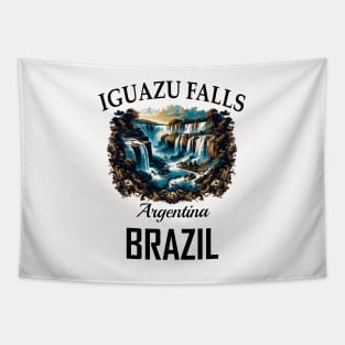 Iguazu Falls Argentina -Cool Baroque style illustration Tapestry