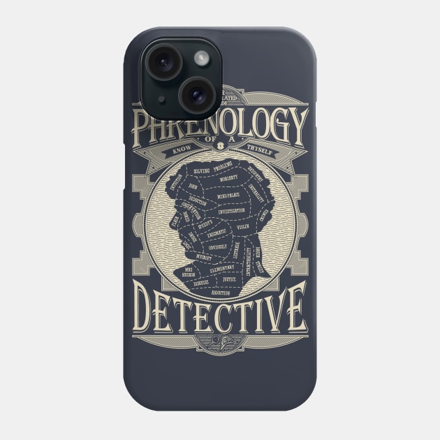 Phrenology of a detective - Sherlock Phone Case by LanfaTees