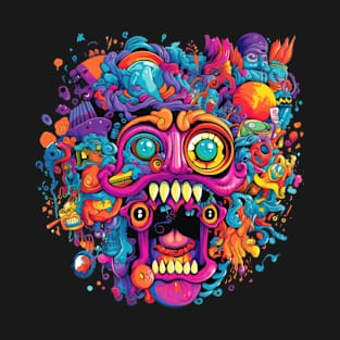 Lost in a world of vibrant colors and hallucinations T-Shirt