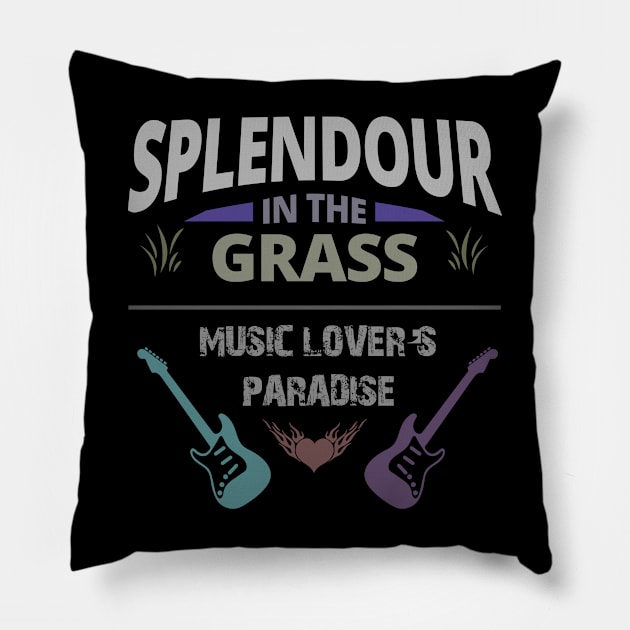 Splendour - The Music Lover's Paradise Pillow by tatzkirosales-shirt-store