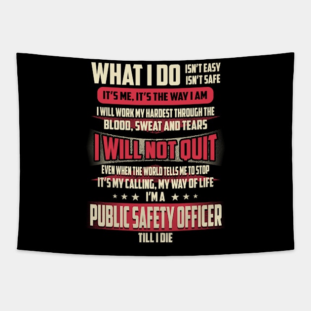 Public Safety Officer What i Do Tapestry by Rento