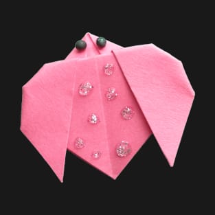 Pink origami ladybug T-Shirt