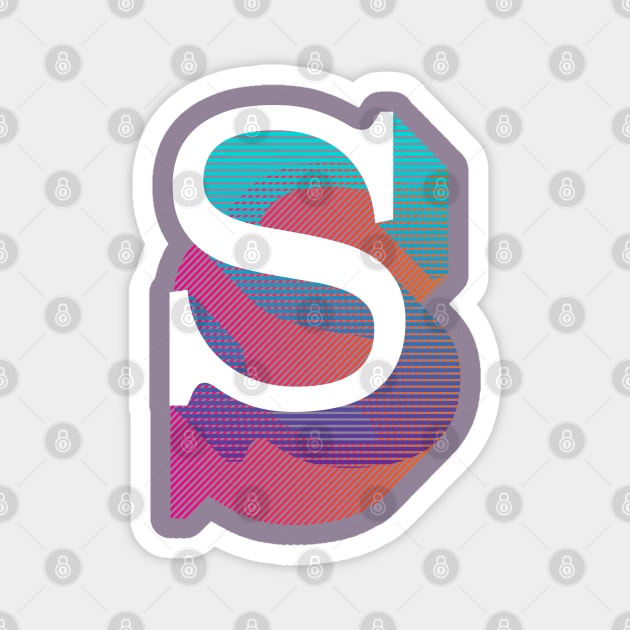 Letter S Magnet by MplusC