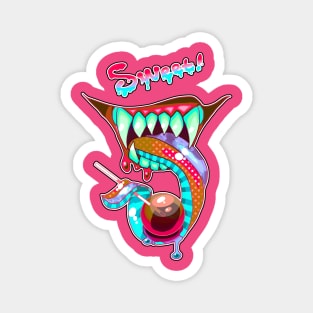 Sweet! Neon Monster Mouth Magnet