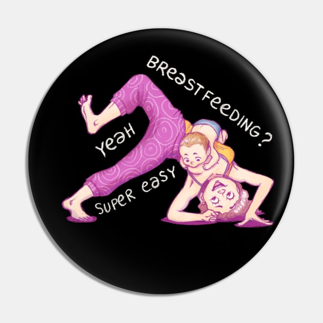Breastfeeding yoga #3 Pin by ginaromoart