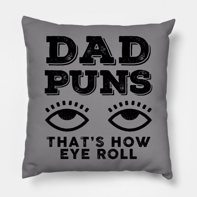 Dad Puns Dad Gift Pillow by HeyListen