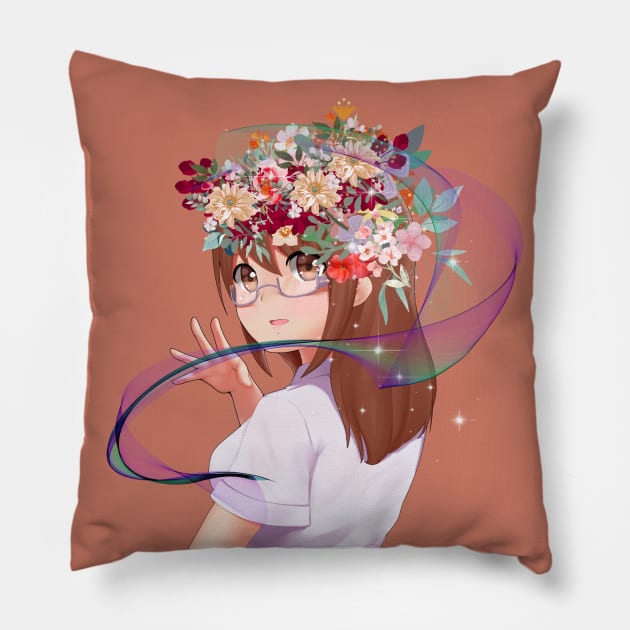 anime girl Pillow by tubakubrashop