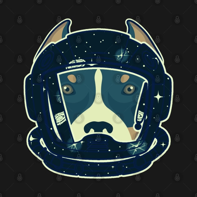 Astronaut Pitbull by FullOnNostalgia