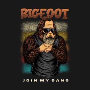 Bigfoot gangster character T-Shirt