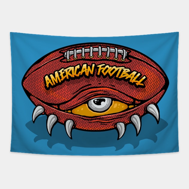 American Football Monster Tapestry by Stayhoom