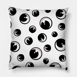 Everything Comic Eyes Pattern Pillow