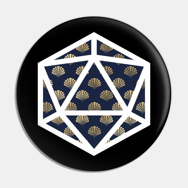 D20 Decal Badge - Captains's Cloak Pin by aaallsmiles