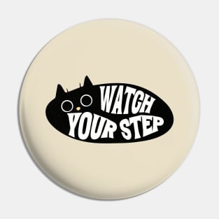 Funny Thin Cat Pin