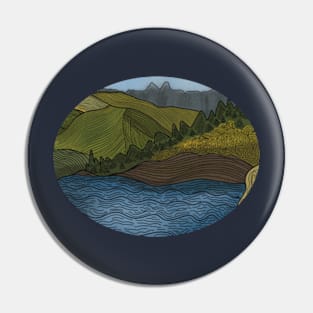 Mountain Lake Landscape Sierras Pin