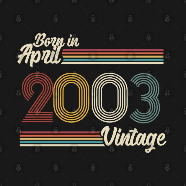 Vintage Born In April 2003 by Jokowow