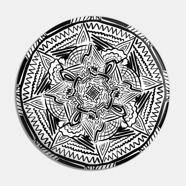 Messy Mandala Pin by lizzyad