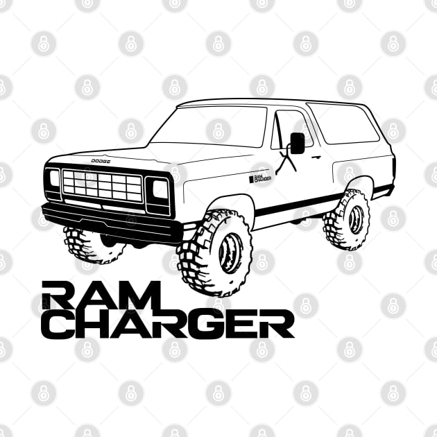 OBS Ram Charger Black Print by The OBS Apparel