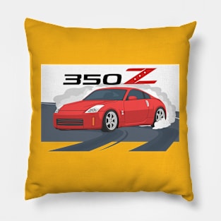 car 350z drift red Pillow