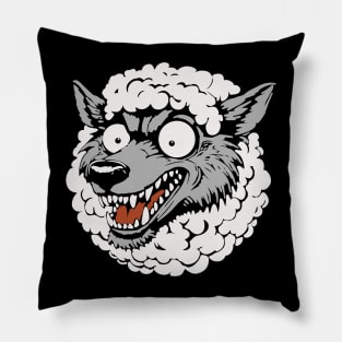 Wolf in Sheep Clothing Pillow