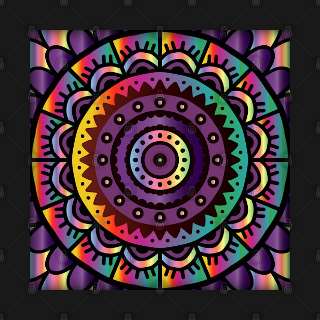 colorful mandala pattern by Eric Okore