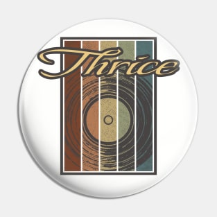 Thrice Vynil Silhouette Pin