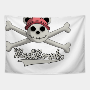 Skeleton Bear - Skull & Crossbones Tapestry