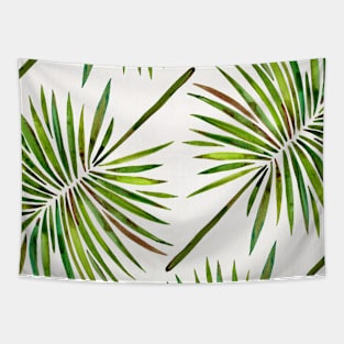 fan palm green Tapestry