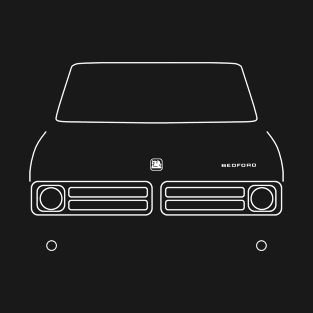 Bedford CF classic van outline graphic (white) T-Shirt