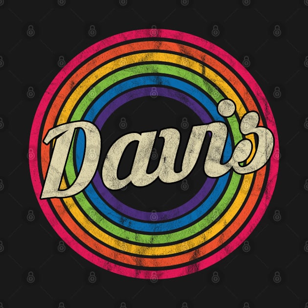 Davis - Retro Rainbow Faded-Style by MaydenArt