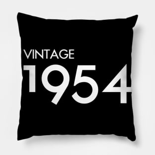 Vintage 1954 Gift 66th Birthday Party Pillow