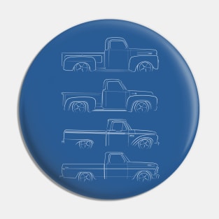 Evolution of the Ford Pickup (1948-1972) Pin