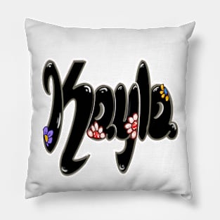 Kayla black and white 3 The top 10 best Personalized Custom Name gift ideas for Kayla girls and women first name Kayla Pillow