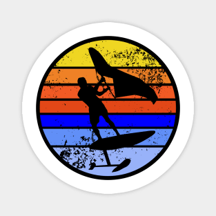 Retro Wing Surfer Magnet