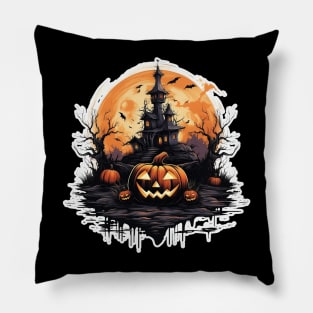 mischievous jack-o'-lantern Pillow