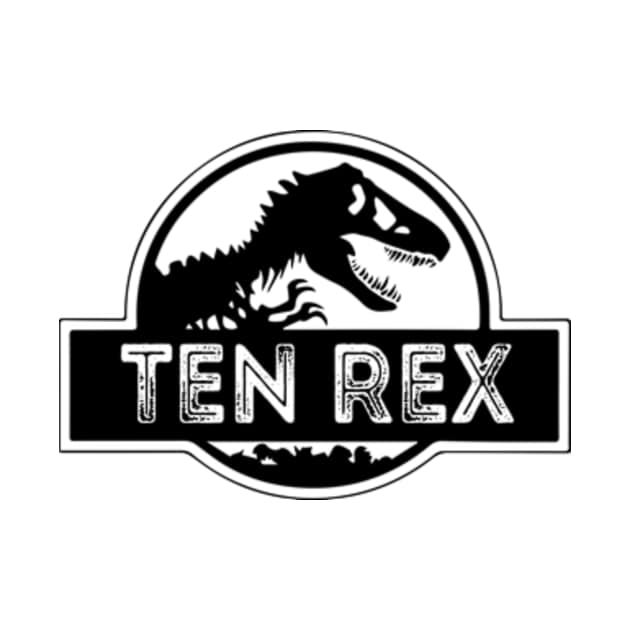 Kids 10 Rex 10th Birthday Shirt Third Dinosaur 10 Year Old 10