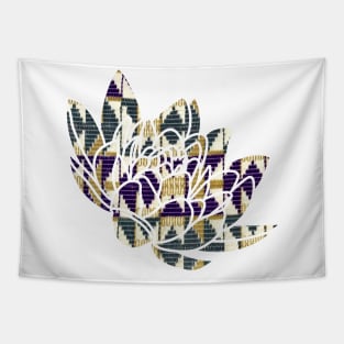 Africa Kente Pattern Lotus Flower Design Tapestry