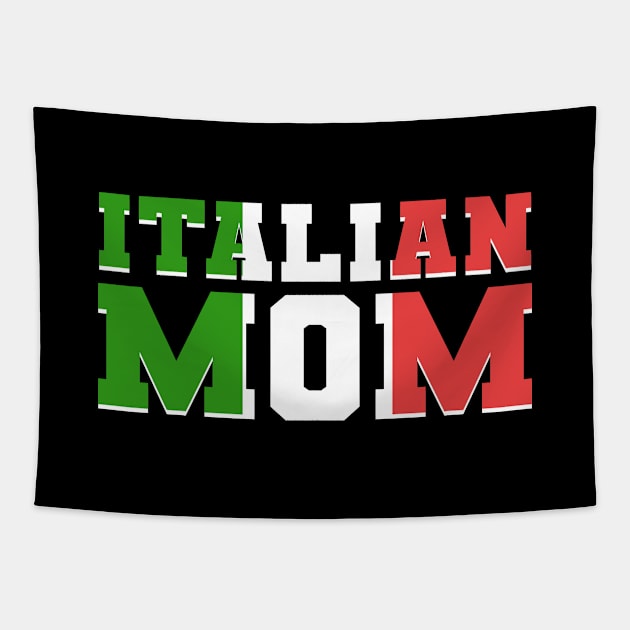 Italian Mom Proud American Family Italy Patriotic Tapestry by amango