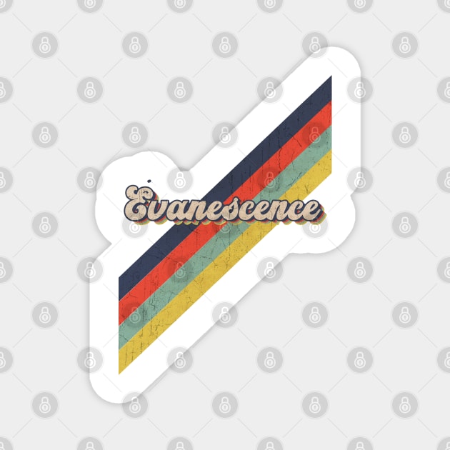 retro vintage color Evanescence Magnet by HarryMarket