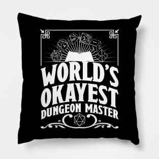 D&D Worlds Okayest Dungeon Master Pillow