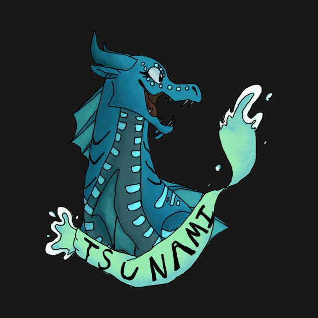 Wings of Fire Sticker Tsunami by Edgot