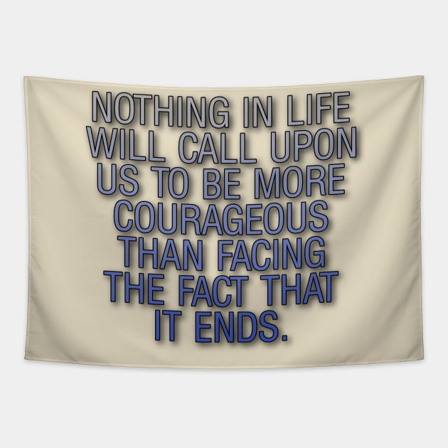 Be Courageous Tapestry by AMewseMedia